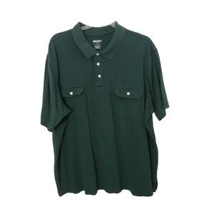 CT347 King Size Dark Green Polo Shirt 4XL
